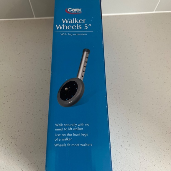 Carex Walker Wheels With Leg Extensions (2)--Size 5" - Picture 5 of 7